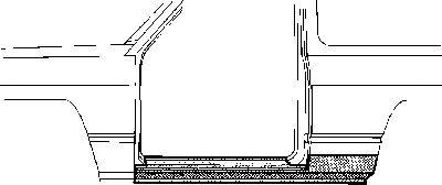 Накладка порога VAN WEZEL 3240102