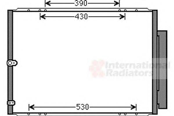 Конденсатор, кондиционер VAN WEZEL 53005568