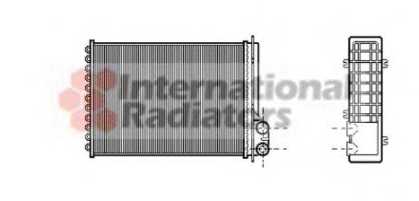 Теплообменник, отопление салона VAN WEZEL 43006205