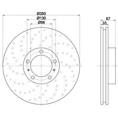 Тормозной диск TEXTAR 92217710