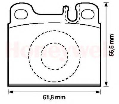 Комплект тормозных колодок, дисковый тормоз JURID 571342J