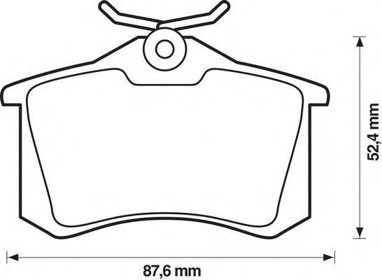 Комплект тормозных колодок, дисковый тормоз JURID 571906D