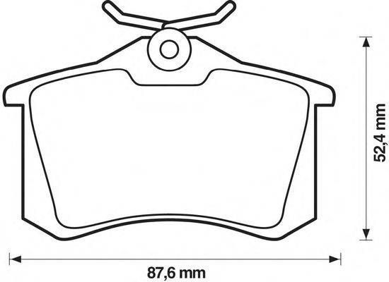 Комплект тормозных колодок, дисковый тормоз JURID 573032JC