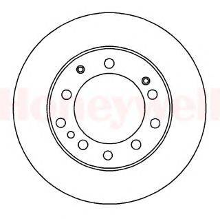 Тормозной диск BENDIX 561805B