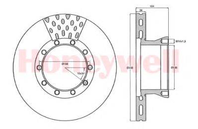 Тормозной диск BENDIX 567402B