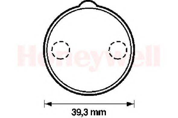Комплект тормозных колодок, дисковый тормоз BENDIX 20371
