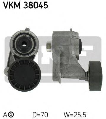 Натяжной ролик, поликлиновой  ремень SKF VKM 38045