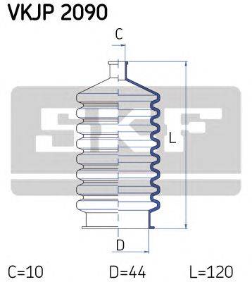 Комплект пылника, рулевое управление SKF VKJP 2090
