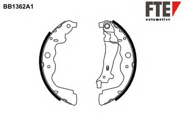 Комплект тормозных колодок FTE BB1362A1