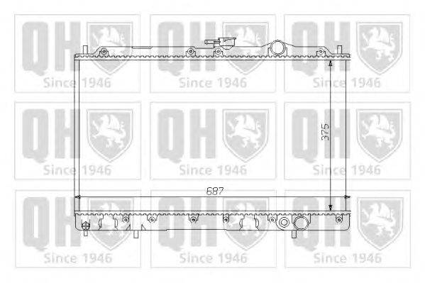 Радиатор, охлаждение двигателя QUINTON HAZELL QER1198