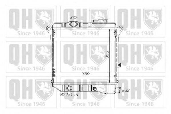 Радиатор, охлаждение двигателя QUINTON HAZELL QER1660