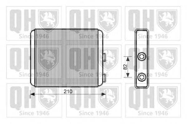 Теплообменник, отопление салона QUINTON HAZELL QHR2194