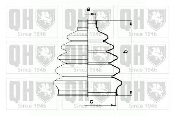 Комплект пылника, приводной вал QUINTON HAZELL QJB895