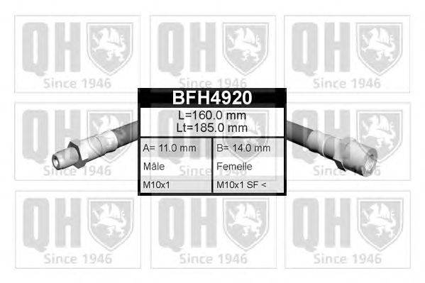 Тормозной шланг QUINTON HAZELL BFH4920