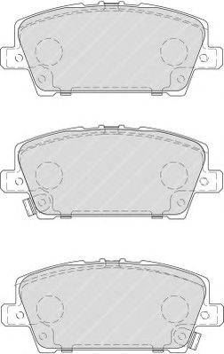 Комплект тормозных колодок, дисковый тормоз FERODO FDB1859