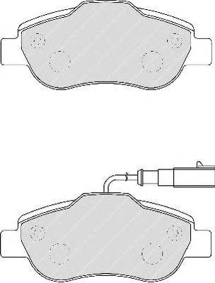 Комплект тормозных колодок, дисковый тормоз FERODO FDB1945