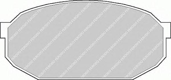 Комплект тормозных колодок, дисковый тормоз FERODO 20892