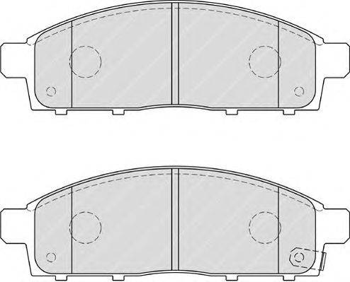 Комплект тормозных колодок, дисковый тормоз FERODO 24529