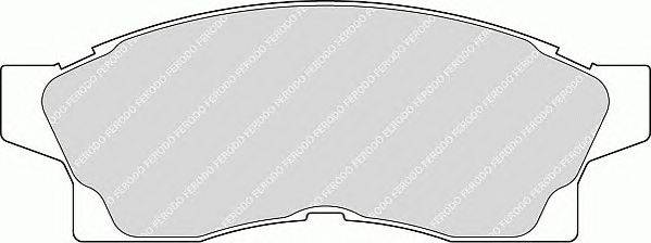 Комплект тормозных колодок, дисковый тормоз FERODO 21762