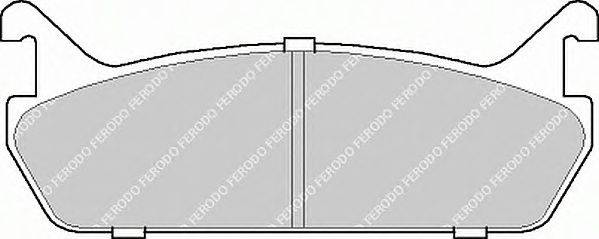 Комплект тормозных колодок, дисковый тормоз FERODO 21559
