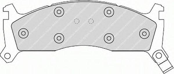 Комплект тормозных колодок, дисковый тормоз FERODO 21812