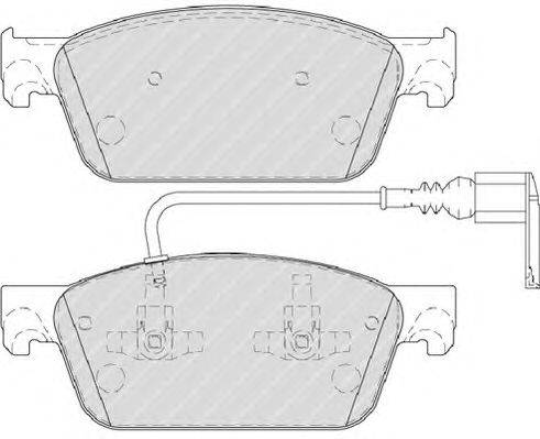 Комплект тормозных колодок, дисковый тормоз FERODO 24623
