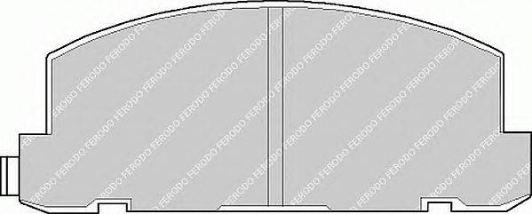 Комплект тормозных колодок, дисковый тормоз NIPPARTS 3609001