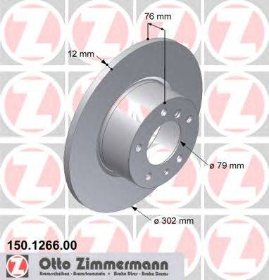 Тормозной диск ZIMMERMANN 150.1266.00