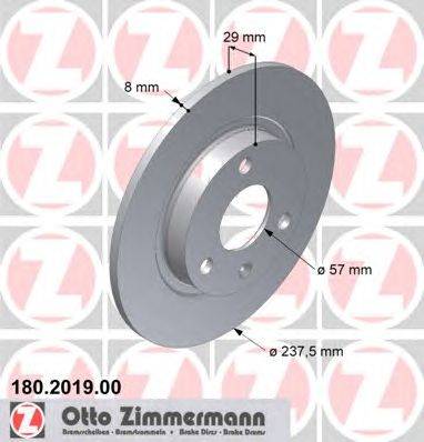 Тормозной диск ZIMMERMANN 180201900
