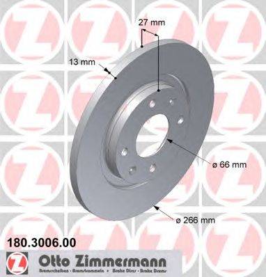 Тормозной диск ZIMMERMANN 180300600