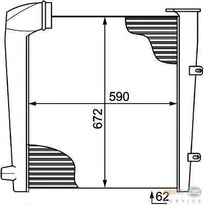 Интеркулер HELLA 8ML 376 727-651