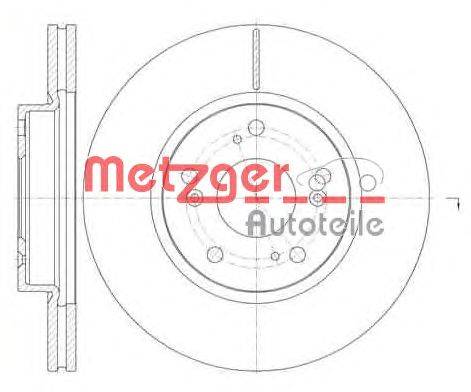 Тормозной диск METZGER 6986.10