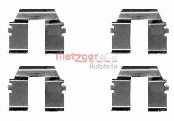 Комплектующие, колодки дискового тормоза METZGER 1091232