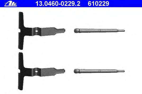 Комплектующие, колодки дискового тормоза ATE 13.0460-0229.2