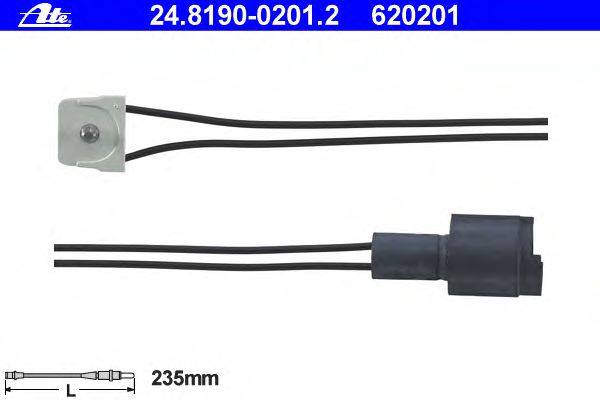 Сигнализатор, износ тормозных колодок ATE 24819002012
