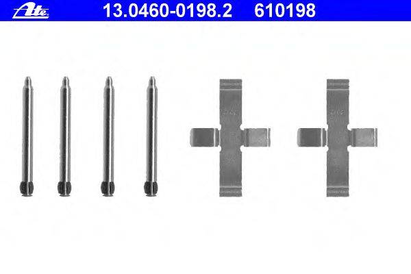 Комплектующие, колодки дискового тормоза ATE 13046001982