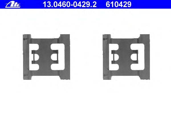 Комплектующие, колодки дискового тормоза ATE 13.0460-0429.2