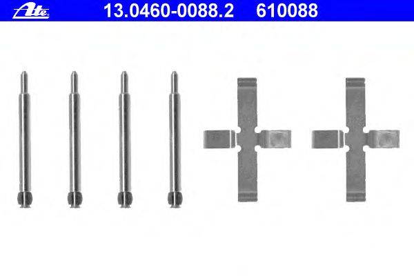 Комплектующие, колодки дискового тормоза ATE 13.0460-0088.2