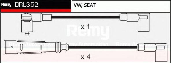 Комплект проводов зажигания DELCO REMY DRL352