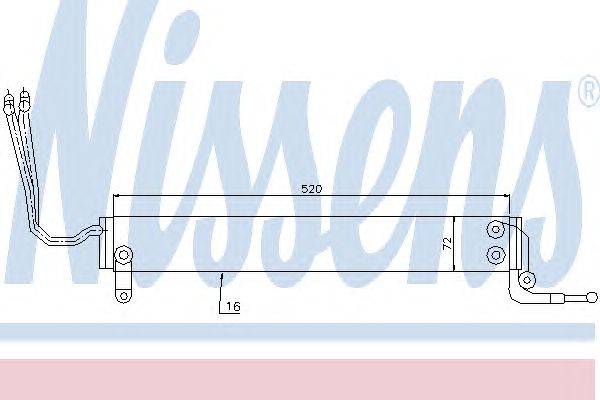 масляный радиатор, двигательное масло NISSENS 90631