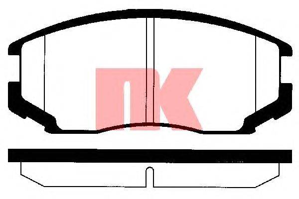 Комплект тормозных колодок, дисковый тормоз NK 225111