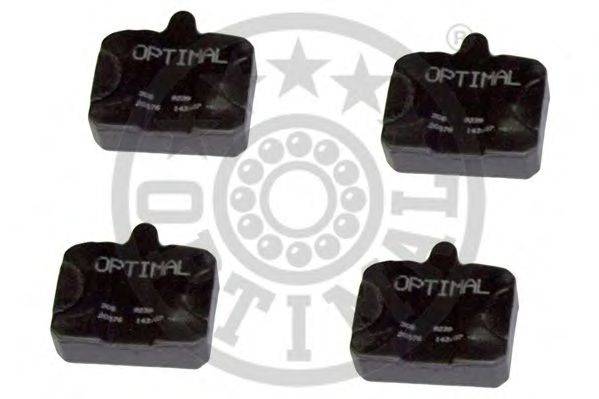 Комплект тормозных колодок, дисковый тормоз OPTIMAL 20576