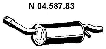 Глушитель выхлопных газов конечный EBERSPÄCHER 04.587.83