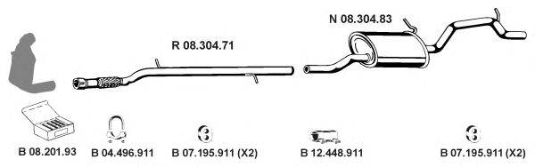 Система выпуска ОГ EBERSPÄCHER 082035