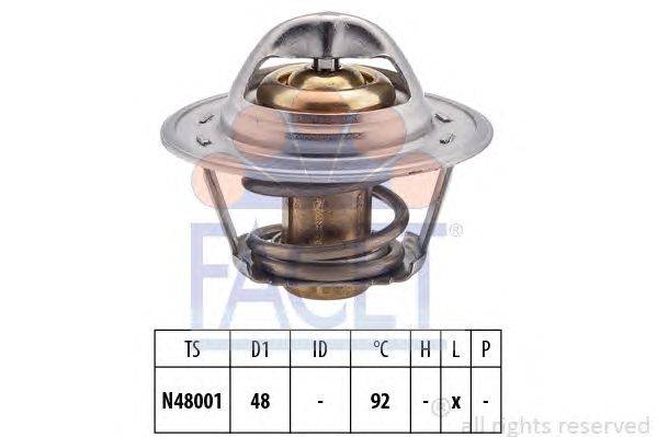 Термостат, охлаждающая жидкость FACET 7.8374