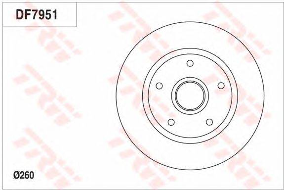 Тормозной диск TRW DF7951