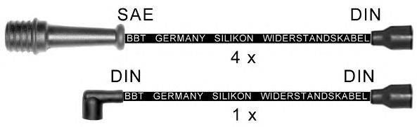 Комплект проводов зажигания BBT ZK1035