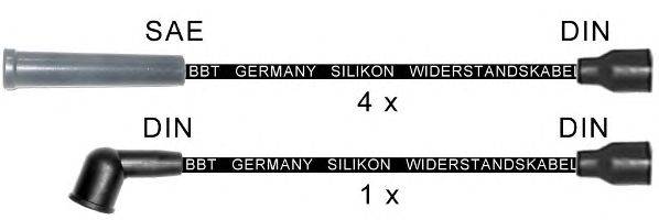 Комплект проводов зажигания BBT ZK1637