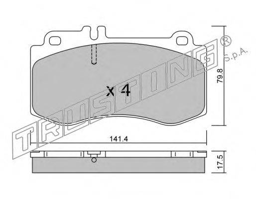 Комплект тормозных колодок, дисковый тормоз BENDIX 573344J