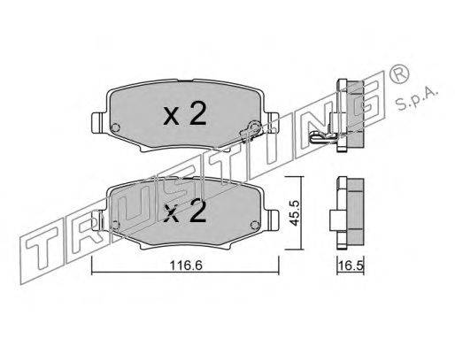 Комплект тормозных колодок, дисковый тормоз BENDIX 573323J